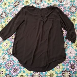 Long Sleeve Sheer Tunic Top